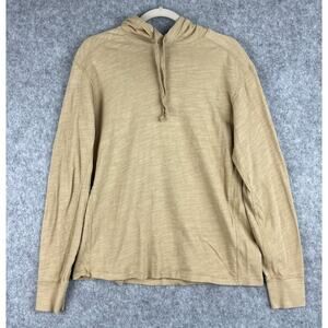 Rag Bone Hoodie Mens Medium Beige Long Sleeve Classic Flame Cotton Casual
